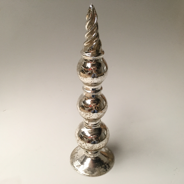 FINIAL DECOR, Antique Silver